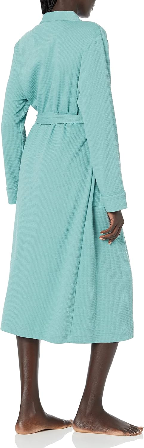 Amazon Essentials Women's Lightweight Waffle Full-Length Robe (Available in Plus Size)