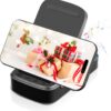 Cell Phone Stand with Wireless Bluetooth Speaker, Gifts for Men/Women/Dad/Mom/Her/Him, Adjustable Tablet Holder, Anti-Slip Design with HD Surround Sound, Compatible with iPhone/iPad/Samsung