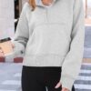 AUTOMET Womens Hoodies Half Zip Sweatshirts Fleece Jackets Tops Oversized Pullover Fall Outfits 2025 Winter Fashion Clothes