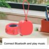 TWS Bluetooth Speaker Clear Loud Stereo Sound Portable Wireless Speaker with Lights IPX5 Waterproof Speakers BT5.3 Small Speakers Long Playtime for Home/Party/Outdoor/Beach Electronic Gadgets (Red)