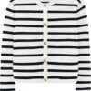 LILLUSORY Women Striped Cardigan Sweaters 2025 Fall Outfit Cloth Fashion Trendy Casual Long Sleeve Tops