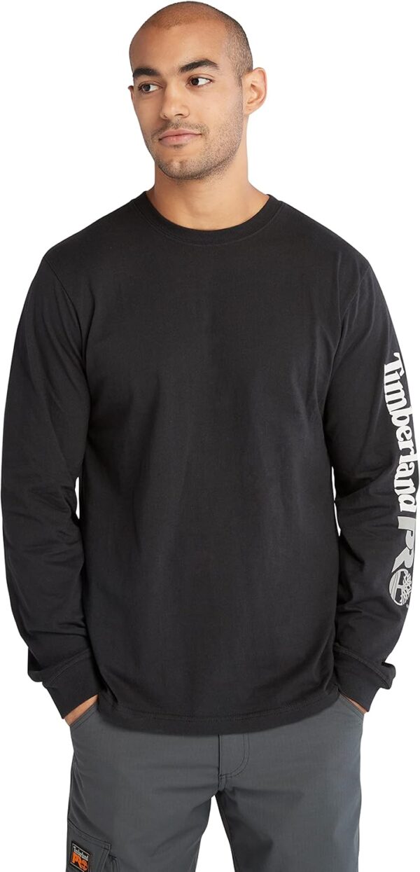 Timberland PRO mens Core Logo Long-sleeve Tshirt