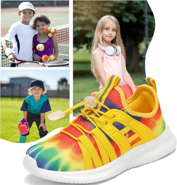 Boys Girls Sneakers Breathable Kids Running Shoes Comfortable Tennis Shoes Lightweight Toddler/Little Kid/Big Kid