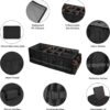 Car Trunk Organizer and Storage with Lid & Removable Leakproof Cooler Bag, Car Accessories 6 Removable Dividers for Custom Space, Collapsible Large Trunk Organizers Interior for SUV Sendan with Cover