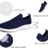 Mens Running Shoes Casual Breathable Walking Shoes Slip-On Shoes Athletic Fashion Sneakers Mesh Workout Sports Shoes Ultra Lightweight Comfortable