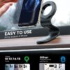 eSamcore for MagSafe Car Mount Detachable, Bendable Aluminum Arm Magnetic Phone Holder for Car【20 Strong Magnets】 Cell Phone Mount for Car Dash Fit iPhone 16 15 14 13 Pro Max Mini Mag Safe Accessories