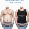 TAILONG Mens Compression Shirt Body Shaper Slimming Shirt Plus Size Gynecomastia Compression Tank Top