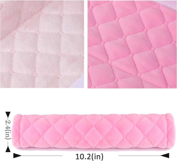 Amooca Soft Auto Seat Belt Cover Seatbelt Shoulder Pad Cushions 2 PCS for a More Comfortable Driving Universal Fit for All Cars and Backpack Pink