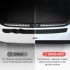 SINGARO Car Rear Bumper Protector, 41inch x3.4inch Car/SUV Universal Rubber Anti-Scratch Trunk Exterior Accessories