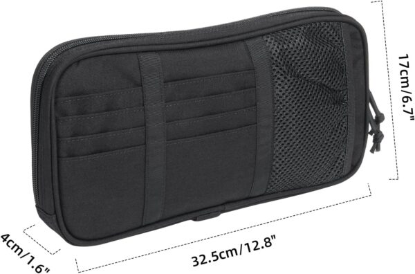 EXCELLENT ELITE SPANKER Car Sun Visor Organizer Auto Interior Accessories Visor Storage Pouch Holder for Car, SUV, Truck with with Multi-Pocket（Black