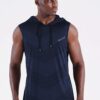 Neleus Men's Workout Tank Tops 3 Pack Sleeveless Running Shirts with Hoodie