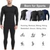 5 Pack Men's Compression Shirts Long Sleeve Athletic Workout Sports Undershirt Base Layer Top for Winter