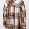 Trendy Queen Womens Flannel Shacket Casual Jacket Plaid Button Down Long Sleeve Shirt Fall Winter Outfits