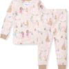 Burt's Bees Baby Baby Girls' Pajamas, Tee and Pant 2-Piece Pj Set, 100% Organic Cotton