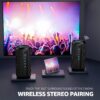 ZZA Bluetooth Speaker with HD Sound, Portable Wireless, IPX5 Waterproof, Up to 24H Playtime, TWS Pairing, BT5.3, for Home/Party/Outdoor/Beach, Electronic Gadgets, Birthday Gift