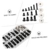 GARVALON 360 Pcs Computer Screws Set/Flat Head Machine Screws for Computer Repairing Sturdy Small Screws Black for Electronics and Gadgets