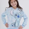 Disney Lilo & Stitch Girls French Terry Crossover Hoodie Toddler to Big Kid