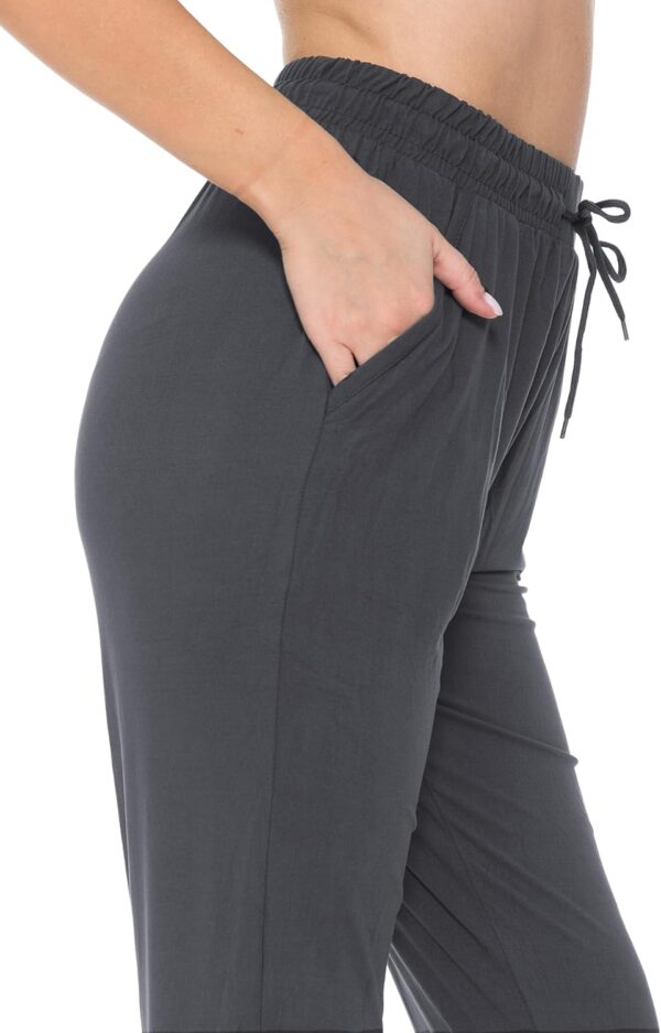 Leggings Depot Women's Relaxed-fit Jogger Track Cuff Sweatpants with Pockets for Yoga, Workout