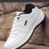 Men's All Seasons Solid Lace Up Jogging Shoes for Outdoor Park Walking Gym Workout, Non Slip Comfy Sneakers