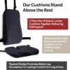 Elmara Doctor-Designed Car Seat Cushions for Driving – Car Seat Back Support, Driver Seat Cushion and Back Cushion for Car, Pillow for Driving Seat – The Ultimate Comfort Solution for Cars (Jet Black)