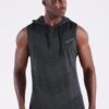 Neleus Men's Workout Tank Tops 3 Pack Sleeveless Running Shirts with Hoodie