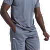 BUYJYA Men's Workout Clothes Athletic Shorts Shirt Set 3 Pack Basketball Football Training Running Gym Christmas gifts