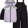 Carter's Toddler & Big Girls' Insulated 2-Piece Print Bib Snowsuit Snow Pant Ski Set