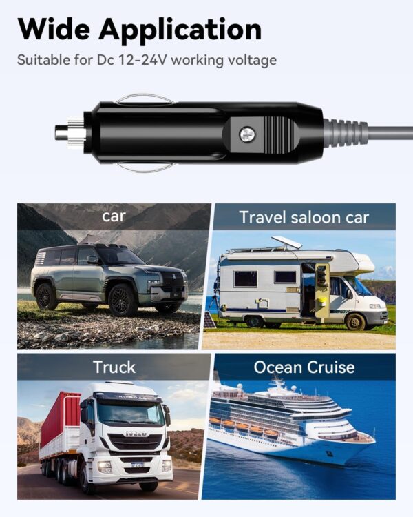 Starlink Mini Power Cable with Cigarette Lighter Adapter 3m/10ft,Starlink Mini Dc Power Cable 12v-48v,Starlink Mini Car Adapter,Starlink Mini Cable,Starlink Mini Accessories,Starlink Mini 12v Adapter