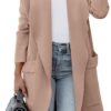 ANRABESS Women's Long Cardigan Sweater 2025 Fall Fashion Casual Oversized Knit Open Front Coatigan Jacket Coat Trendy Outfits