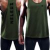 NELEUS Men's 3 Pack Dry Fit Y-Back Muscle Tank Top