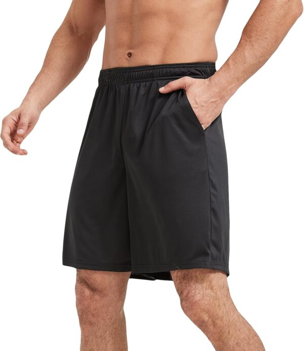 5 Pack Men's Athletic Gym Shorts with Pockets Quick Dry Activewear Workout Running Shorts for Men