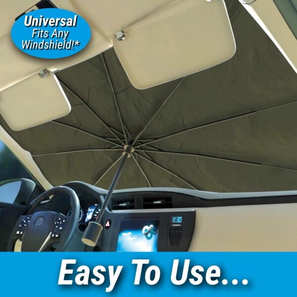 Ontel Brella Shield by Arctic Air, Car Windshield Sun Shade, One-Size (31x57"), As Seen on TV