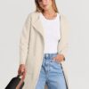 ANRABESS Women's Open Front Knit Lightweight Cardigan Casual Long Coatigan Sweater Lady Jacket Coat 2025 Fall Outerwear