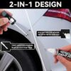 White Car Paint Touch Up Pen, Color Accurate Touch Up Paint for Cars, Professional Automotive Paint Scratch Repair, Lasting Auto Scratch Remover, Quick Drying, Easy to Use, Safe and Non-toxic