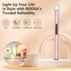 REIDEA Candle Lighter Long USB Rechargeable Lighter Arc Windproof Flameless Lighter with Safety Switch Buttom Electronic Lighter for Home Kitchen BBQ Camping Stove