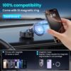 Electric Vacuum Magnetic Phone Holder, Car Phone Holder for Magsafe, Suction Cup Phone Mount, Cell Phone Car Mount, Car Accessories, Phone Holders for iPhone 16/15/14/13/12 All Smartphones