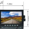 7" 1080P AHD Wired Reverse Rear View Backup Camera System,Guide line,IP69K No Water Leakage Camera, Night Vision, Vibration-Proof 10G for Tractor/Truck/Excavator/Caravan/Skid Steer/Heavy Equipment