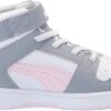 PUMA Unisex-Child Rebound Layup Synthetic Leather Hook and Loop Sneaker