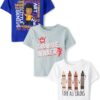 The Children's Place Baby Boys' Handsome Trouble Short Sleeve Graphic T shirt