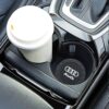 Car Cup Holder Coaster for Audi Recessed Silicone CupHolder Coaster Interior Accessories 2.75in 2Pieces Black