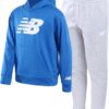 New Balance Boys' Sweatsuit Set - 2 Piece Fleece Pullover Hoodie Sweatshirt and Sweatpants (2T-20)