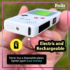 Rolls Electric Lighter - Cool Lighters - Retro Gamer Gifts for Men - Cool Gadgets - Custom Unique Birthday Gifts - Stocking Stuffers for Men and Women - by Rolls Plasma Lighter (Grey)