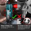 Car Cup Holder Expander, Cup Holder Extender Adapter with Expandable Arm and Adjustable Base, Compatible with Yeti Ramblers 14-64oz, Hydro Flasks 18-64oz Most Coffee Mugs Bottles & Cups