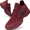 Mens Slip On Walking Shoes Non Slip Running Shoes Breathable Workout Shoes Lightweight Gym Sneakers