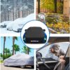 Car Cover for Tesla Model 3 2017-2024, Custom Fit Full Exterior Cover with Charging Port and Breathable Ventilation Mesh, Waterproof All Weather Outdoor Rain Snow Sun Protection Cover