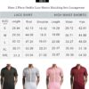 LecGee Men Summer Casual Short Sets Lace Short Sleeve Button Down Shirt Elastic Waist Shorts 2 Piece Outfits Tracksuit