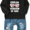 YALLET Toddler Baby Boy Clothes, Long Sleeve Letter Hoodies Top+Ripped Denim Pants 2pcs Fall Winter Outfit Sets