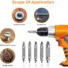 Gifts for Men,Damaged Screw Extractor Set-Valentines Day Gifts for Him,Mens Gifts,Husband,Stripped Screws Nuts & Bolts Drill Bit Tools for Easy Removal of Rusty Broken Hardware Gifts