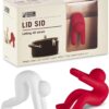 Lid Sid: Pot Lid Lifter | Pot Lid Holder that Keeps Pot from Boiling over | Helpful Kitchen Gadget to Reduce Soups and Stews | Cool Kitchen Gadgets & Cute Kitchen Accessories | by Monkey Business