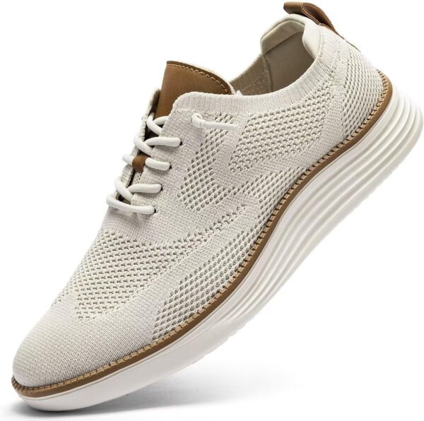 Mens Casual Dress Sneakers Fashion Walking Mesh Oxfords Shoes Business Work Lightweight Soft Sole